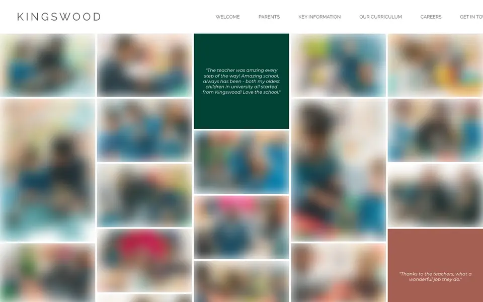 Home page of Kingswood Primary School's website