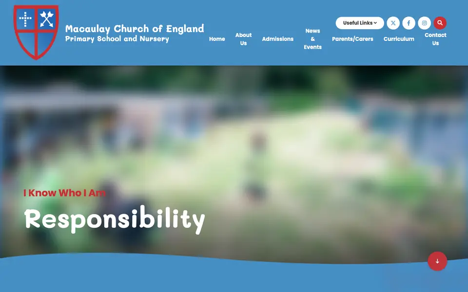 Home page of Macaulay Church of England Primary School's website