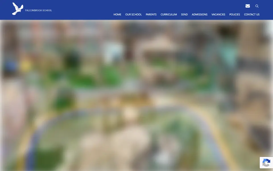 Home page of Falconbrook Primary School's website