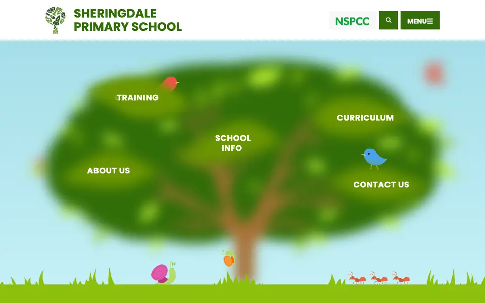 Home page of Sheringdale Primary School's website