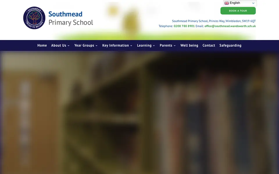 Home page of Southmead Primary School's website