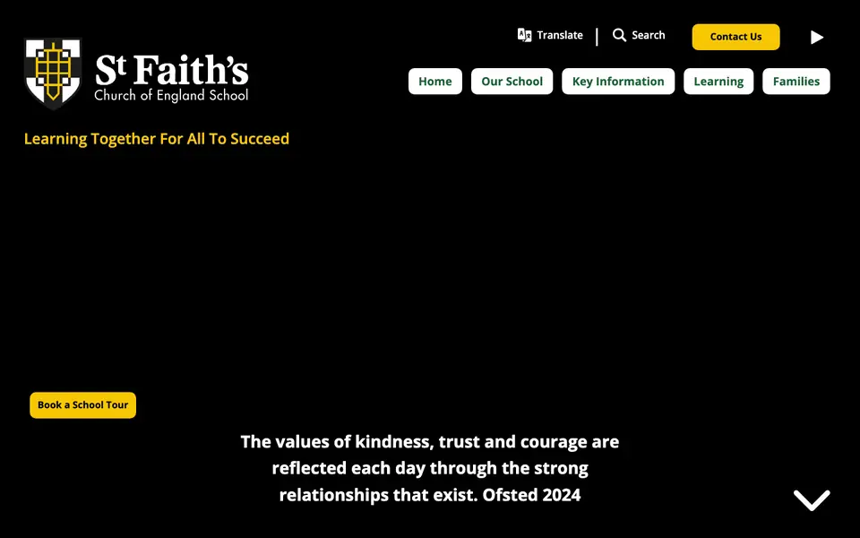 Home page of St Faith's CofE Primary School's website