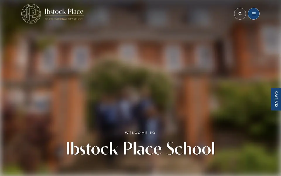 Home page of Ibstock Place School's website