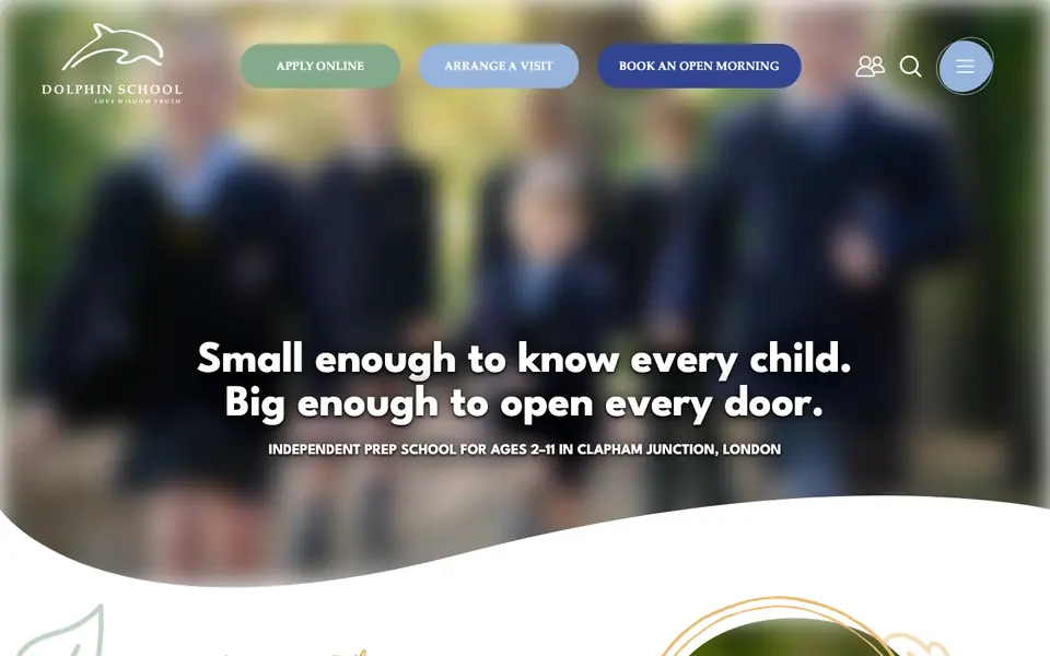 Home page of Dolphin School (Incorporating Noahs Ark Nursery Schools)'s website