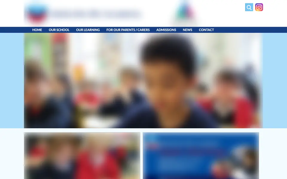 Home page of Belleville Wix Academy's website