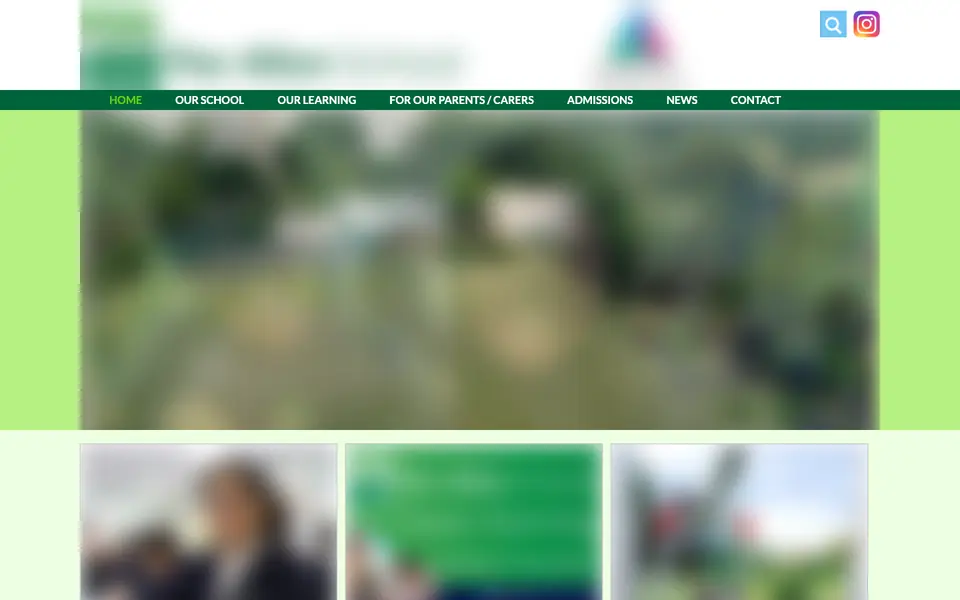 Home page of The Alton School's website