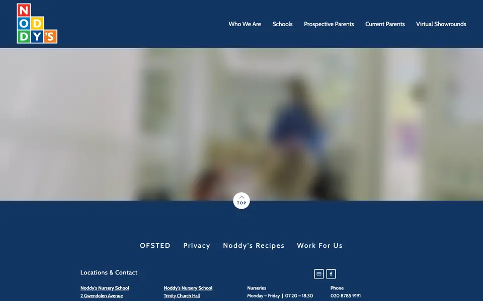 Home page of Noddy's Nursery School's website