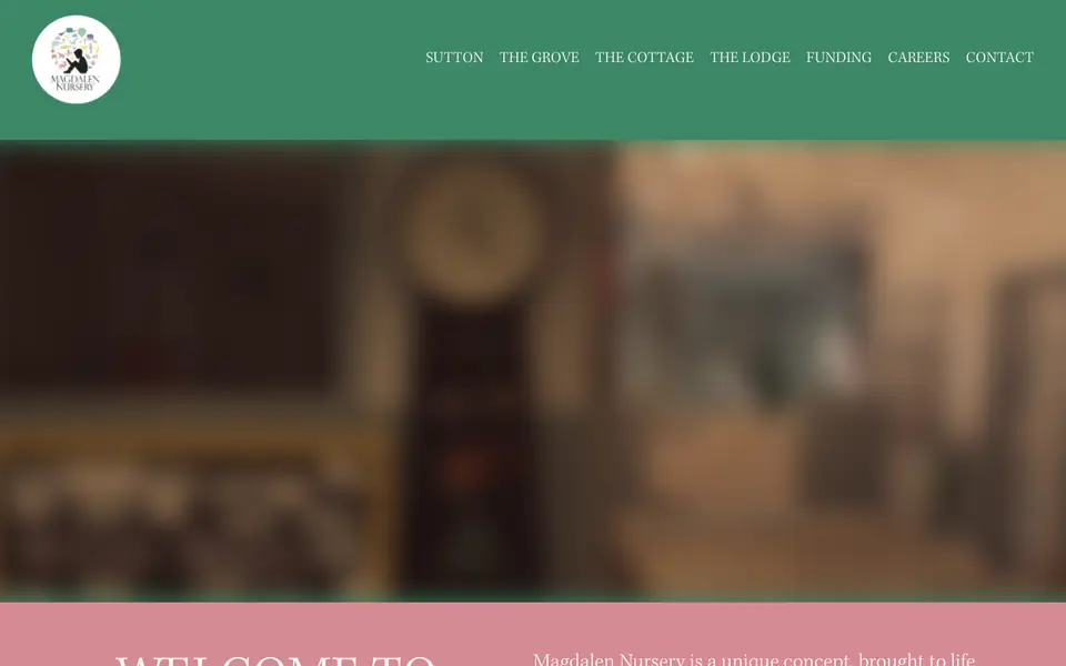 Home page of Magdalen Nursery, The Cottage's website