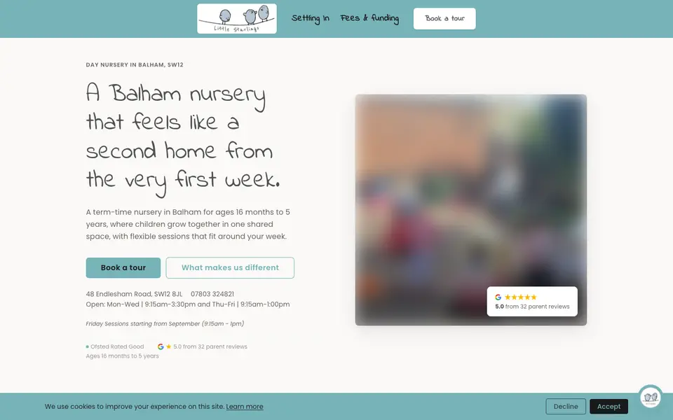 Home page of Little Starlings's website