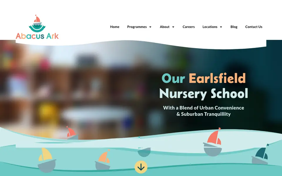 Home page of Abacus Ark Earlsfield's website