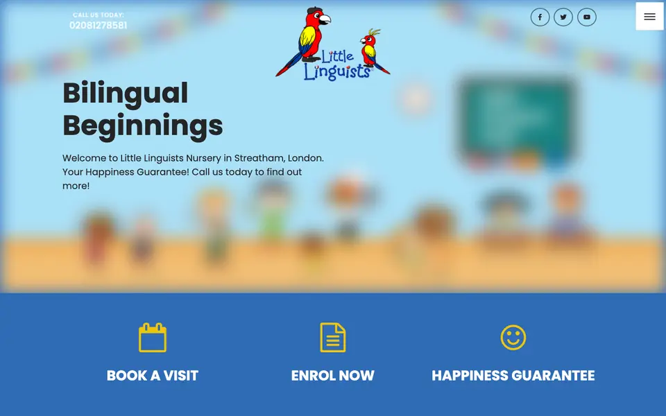 Home page of Little Linguists Nursery School Ltd's website