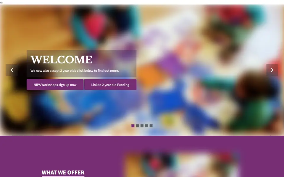 Home page of Al Risalah Nursery's website