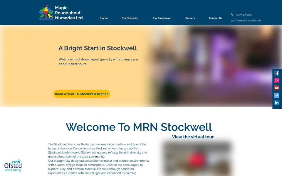 Home page of Magic Roundabout Nurseries Ltd's website
