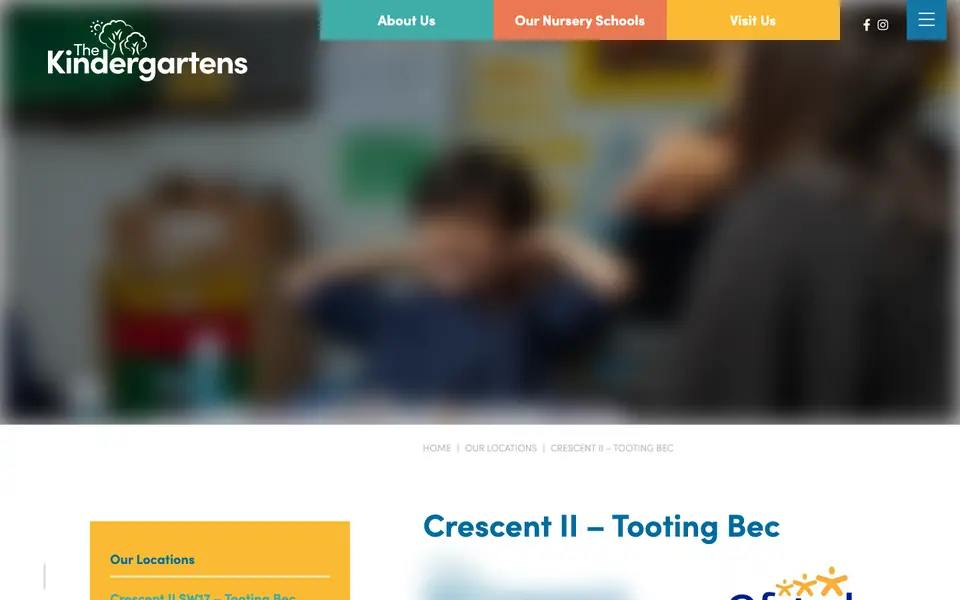 Home page of Crescent II Kindergarten: The Kindergartens's website