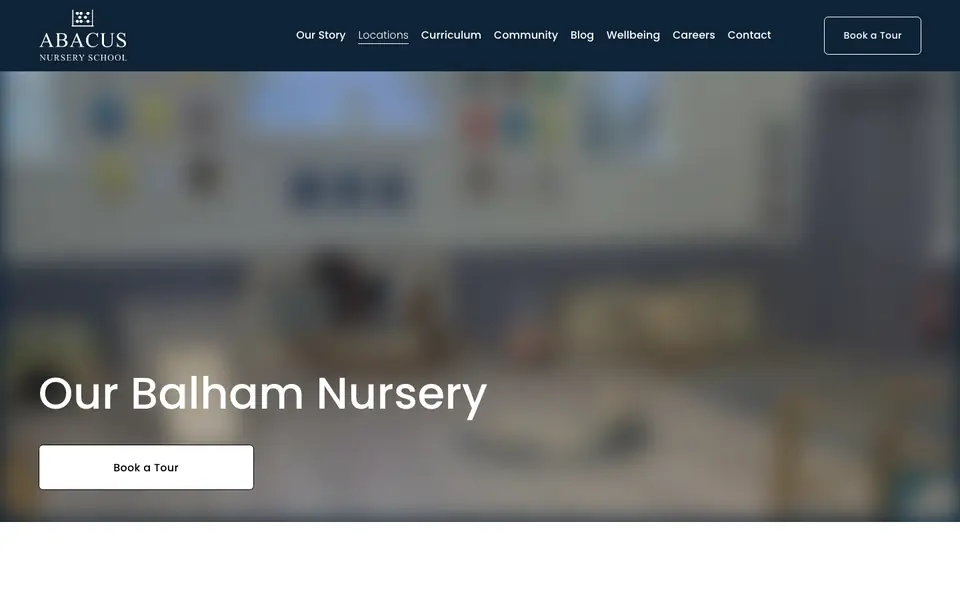 Home page of Abacus Nursery School's website