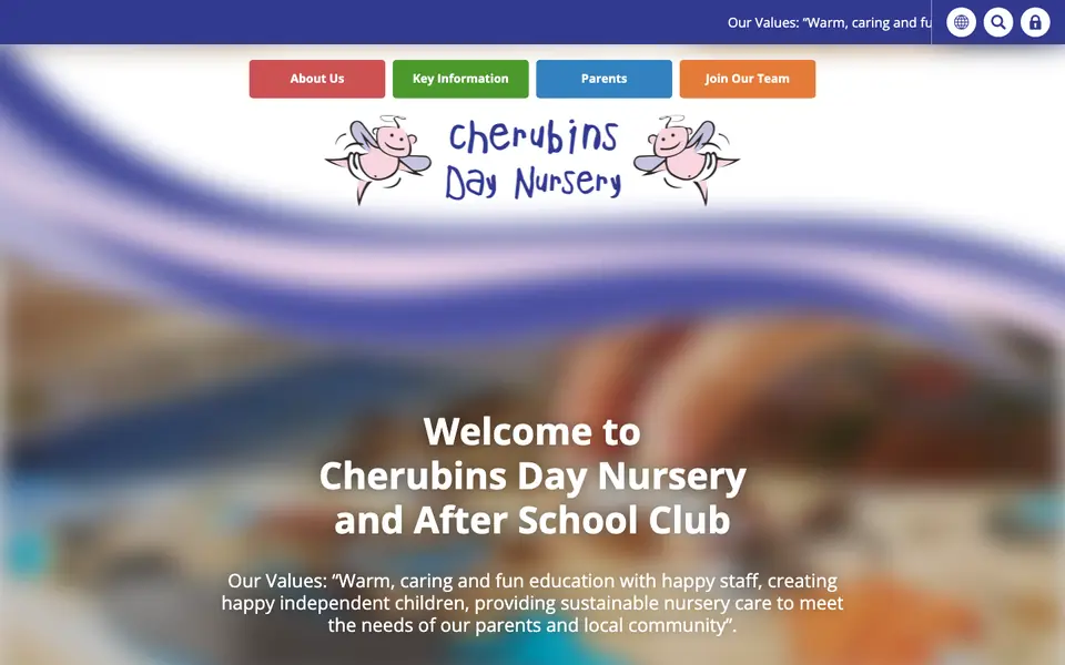 Home page of Cherubins Day Nursery Ltd's website