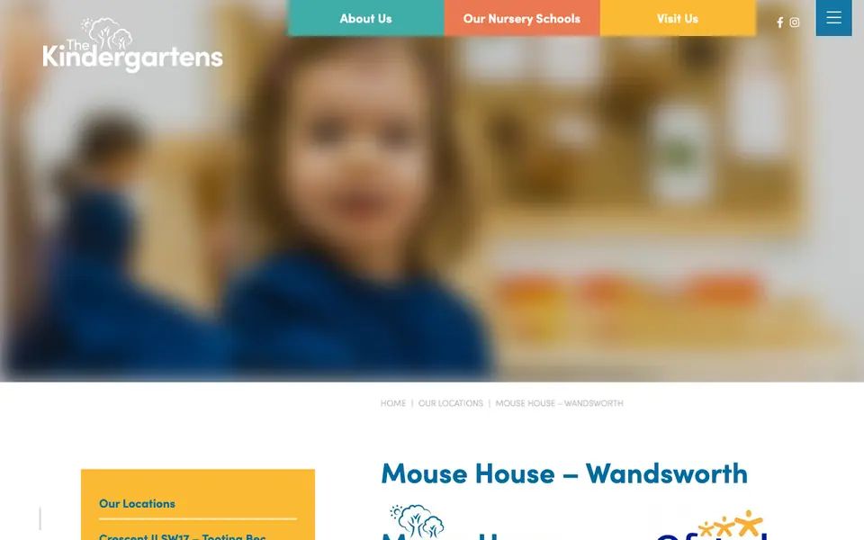 Home page of Mouse House Nursery School SW18: The Kindergartens's website