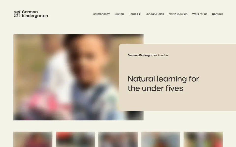 Home page of German Kindergarten Herne Hill's website