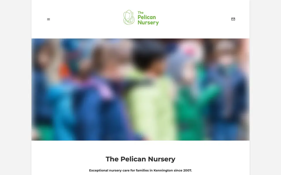 Home page of The Pelican Nursery's website