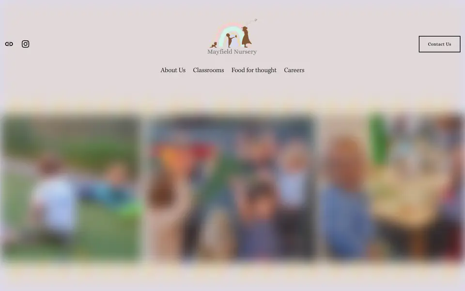 Home page of Mayfield Nursery's website
