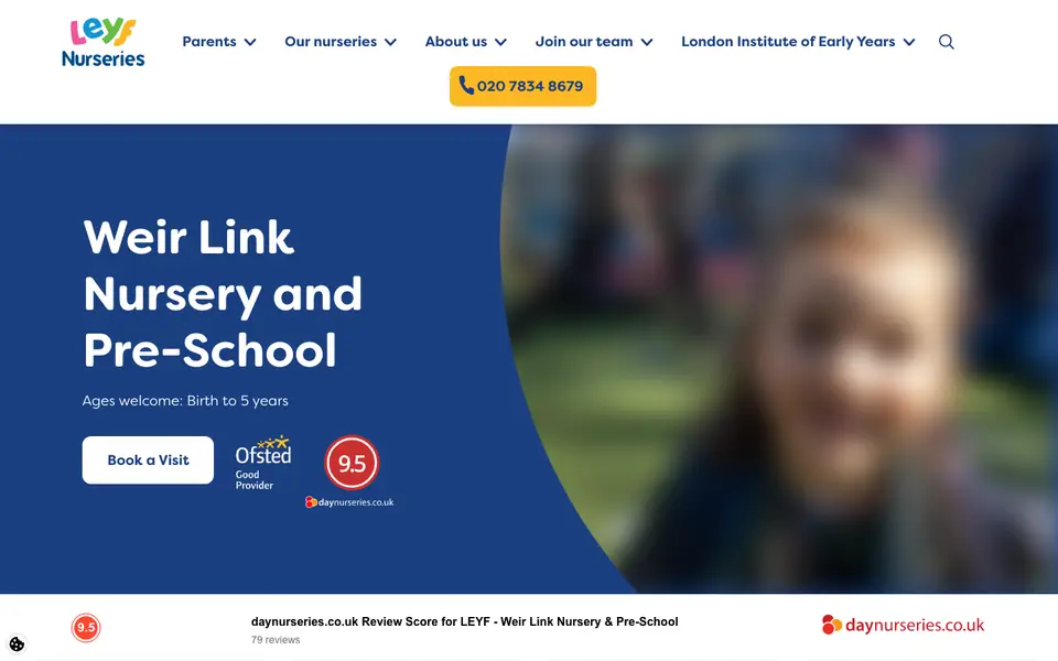Home page of The Weir Link Nursery's website