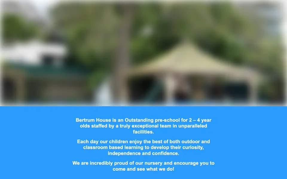 Home page of Bertrum House Nursery's website
